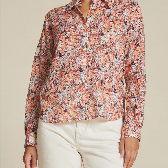 Trovata Multicolor Floral Button Down Shirt - Picture 2 of 5